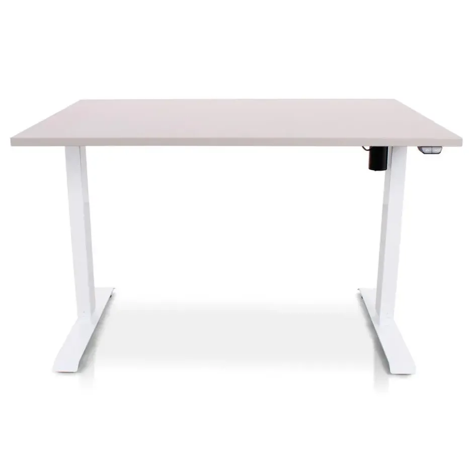 MRC EASY Zit-Sta Bureau – Elektrisch Verstelbaar – 140x80 cm – Blad Sand Grey