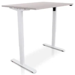 MRC EASY Zit-Sta Bureau – Elektrisch Verstelbaar – 140x80 cm – Blad Sand Grey