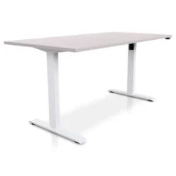 MRC EASY Zit-Sta Bureau ā Elektrisch Verstelbaar ā 160x80 cm ā Blad Sand Grey