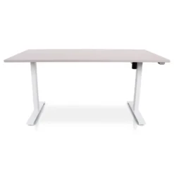 MRC EASY Zit-Sta Bureau – Elektrisch Verstelbaar – 160x80 cm – Blad Sand Grey