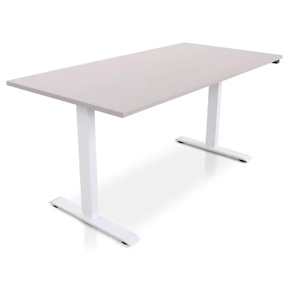 MRC EASY Zit-Sta Bureau – Elektrisch Verstelbaar – 160x80 cm – Blad Sand Grey