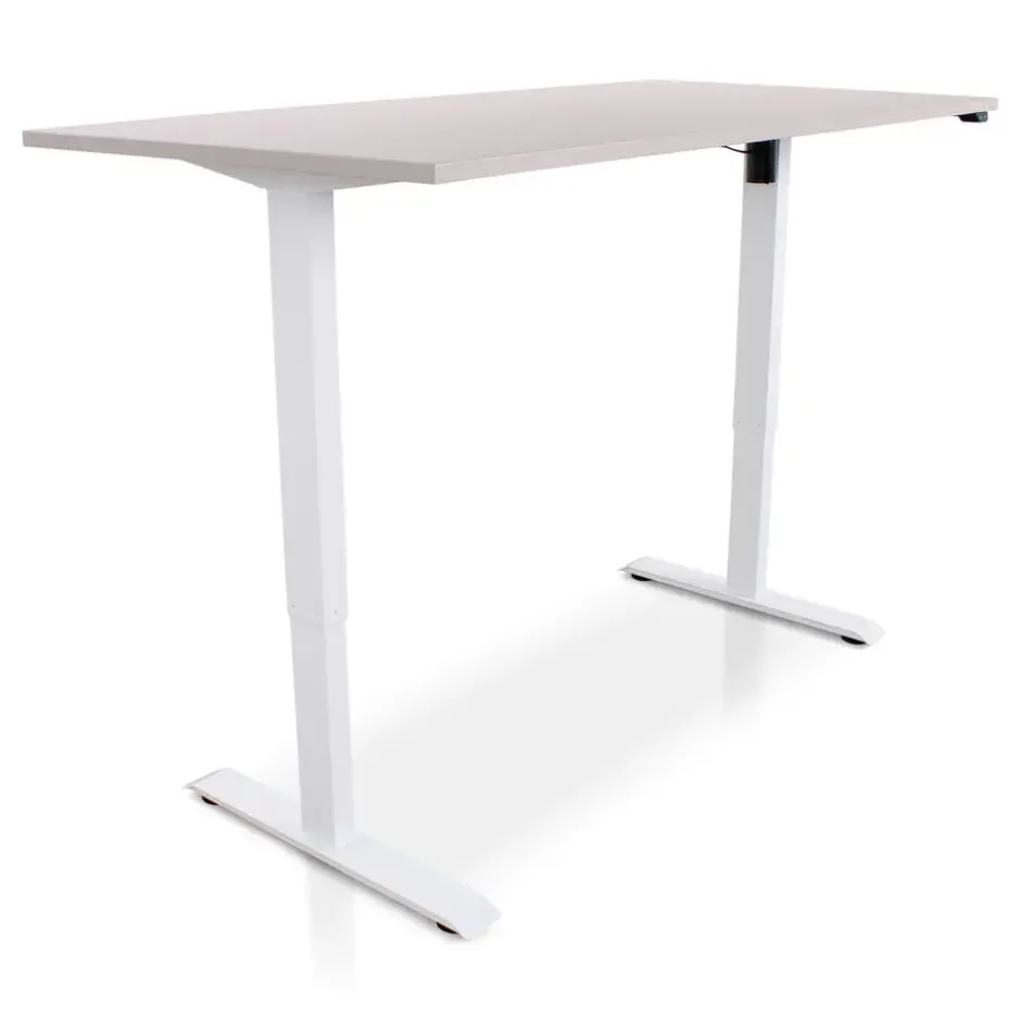 MRC EASY Zit-Sta Bureau – Elektrisch Verstelbaar – 160x80 cm – Blad Sand Grey