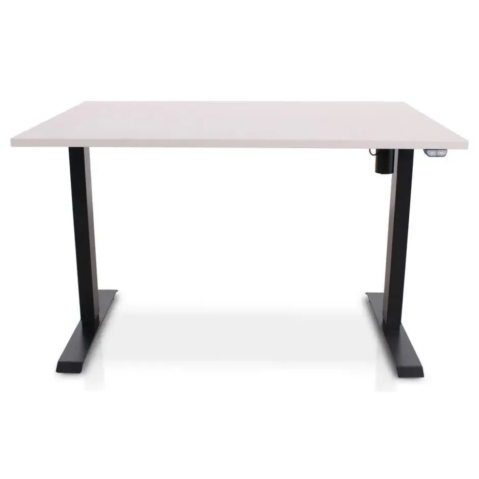 MRC EASY Zit-Sta Bureau – Elektrisch Verstelbaar – 140x80 cm – Blad Sand Grey