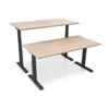 MRC PRO elektrisch ARBO zit-sta bureau - 160x80 cm - midden eiken