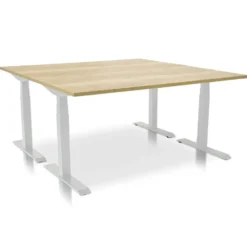 MRC PRO elektrisch ARBO zit-sta bureau - 180x80 cm robuust eiken