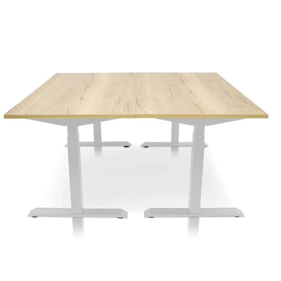 MRC PRO elektrisch ARBO zit-sta bureau - 180x80 cm robuust eiken