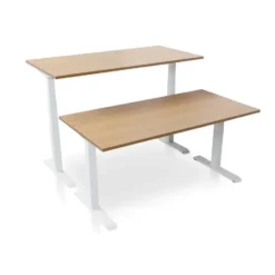 MRC PRO elektrisch ARBO zit-sta bureau 120x80 cm robuust eiken
