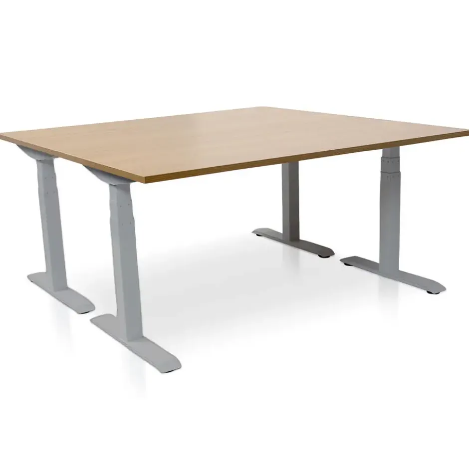 MRC PRO elektrisch ARBO zit-sta bureau - 180x80 cm - havanna