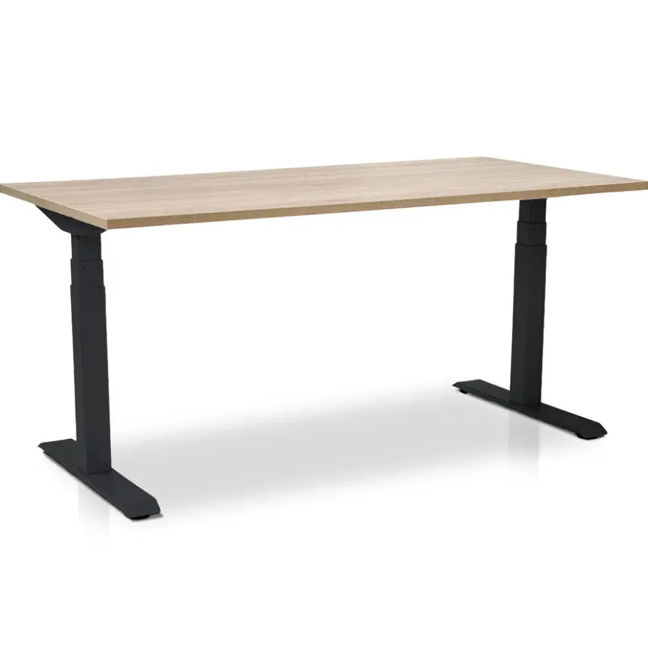 MRC PRO elektrisch ARBO zit-sta bureau - 120x80 cm - midden eiken
