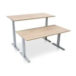 MRC PRO elektrisch ARBO zit-sta bureau - 160x80 cm - midden eiken