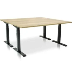MRC PRO elektrisch ARBO zit-sta bureau - 140x80 cm robuust eiken