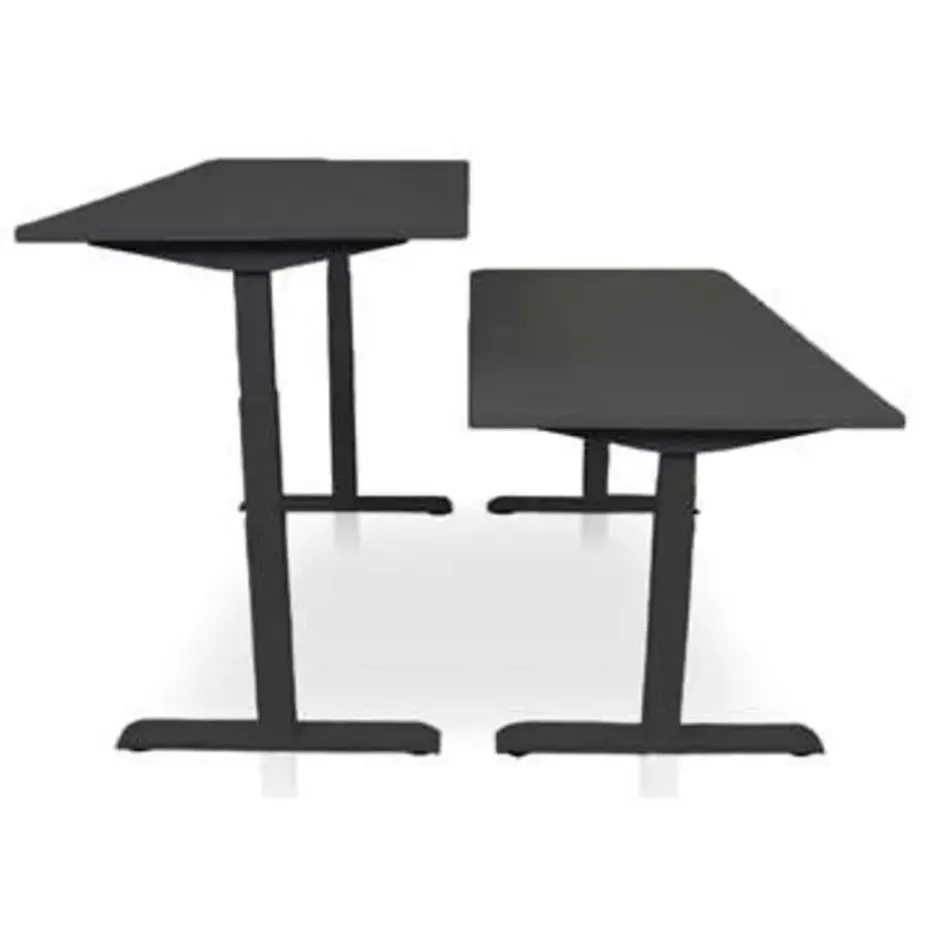 MRC PRO-L 2.0 elektrisch ARBO zit-sta bureau - 160x80 - zwart eiken