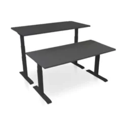 MRC PRO-L 2.0 elektrisch ARBO zit-sta bureau - 120x80 - zwart eiken