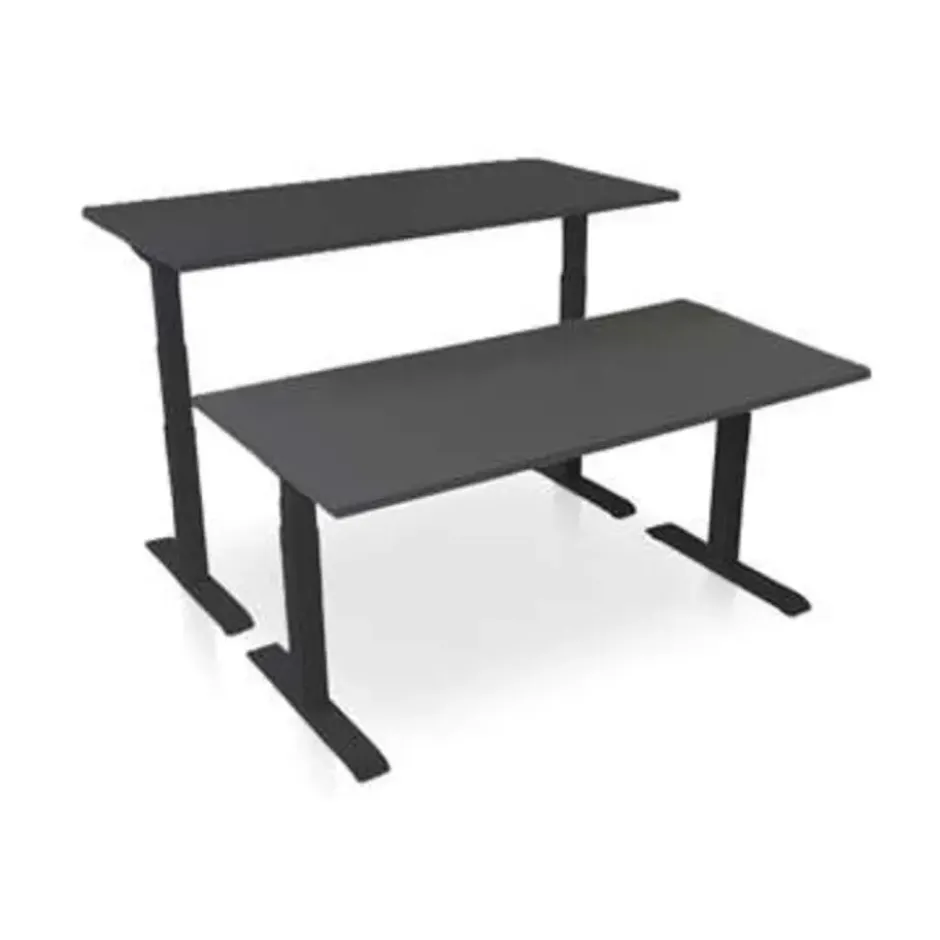 MRC PRO-L 2.0 elektrisch ARBO zit-sta bureau - 120x80 - zwart eiken