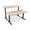 MRC PRO-L 2.0 NEN-EN 527 elektrisch ARBO zit-sta bureau - 120x80 - midden eiken