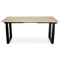 MRC PRO Solid zit-sta bureau massief boomstamblad 180x90 zwart NEN-EN527