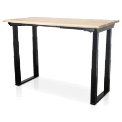MRC PRO Solid zit-sta bureau massief boomstamblad 180x90 zwart NEN-EN527