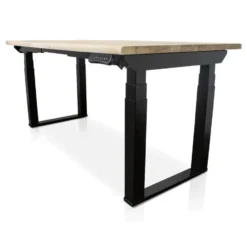 MRC PRO Solid zit-sta bureau massief boomstamblad 180x90 zwart NEN-EN527