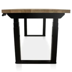 MRC PRO Solid zit-sta bureau massief eiken blad 160x80 zwart NEN-EN527