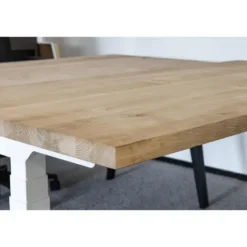 MRC PRO Solid zit-sta bureau massief eiken blad 160x80 zwart NEN-EN527