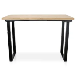MRC PRO Solid zit-sta bureau massief eiken blad 140x80 zwart NEN-EN527