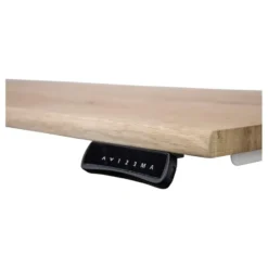 MRC Zit-sta bureau massief boomstam blad 180x90 wit frame NEN-EN 527