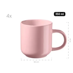 Mäser Alenia Serviesset 16-delig Roze - 4 Personen