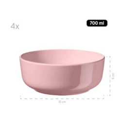 Mäser Alenia Serviesset 16-delig Roze - 4 Personen