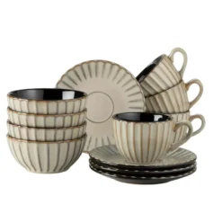 Mäser Ontbijtset CONFINO 12-delig - Beige - Steengoed