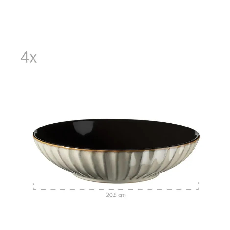 Mäser Serviesset CONFINO 20-delig - Beige - Steengoed