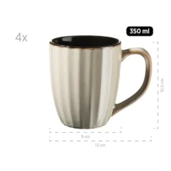 Mäser Serviesset CONFINO 20-delig - Beige - Steengoed