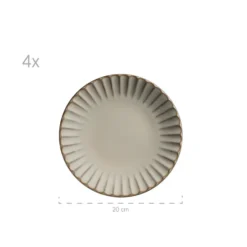Mäser Serviesset CONFINO 20-delig - Beige - Steengoed
