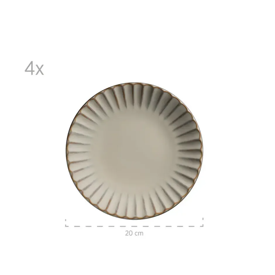 Mäser Serviesset CONFINO 20-delig - Beige - Steengoed
