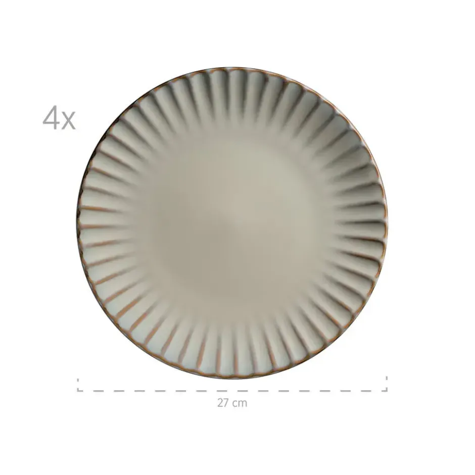 Mäser Serviesset CONFINO 20-delig - Beige - Steengoed