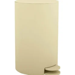 MSV badkamer/toilet pedaalemmer - beige - 3L - 16 x 25cm