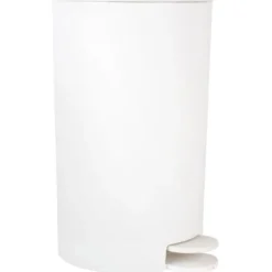 MSV badkamer/toilet pedaalemmer - wit - 3L - 15 x 27 cm