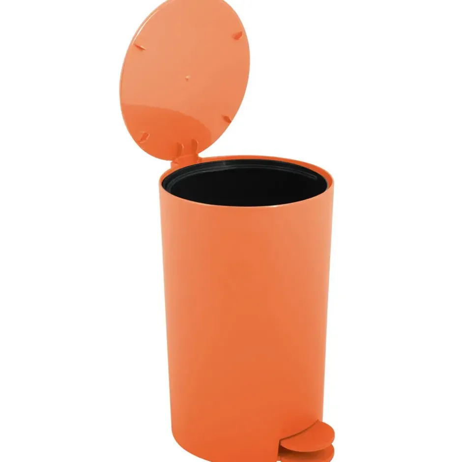 MSV kleine badkamer/toilet pedaalemmer - oranje - 3L - 15 x 27cm