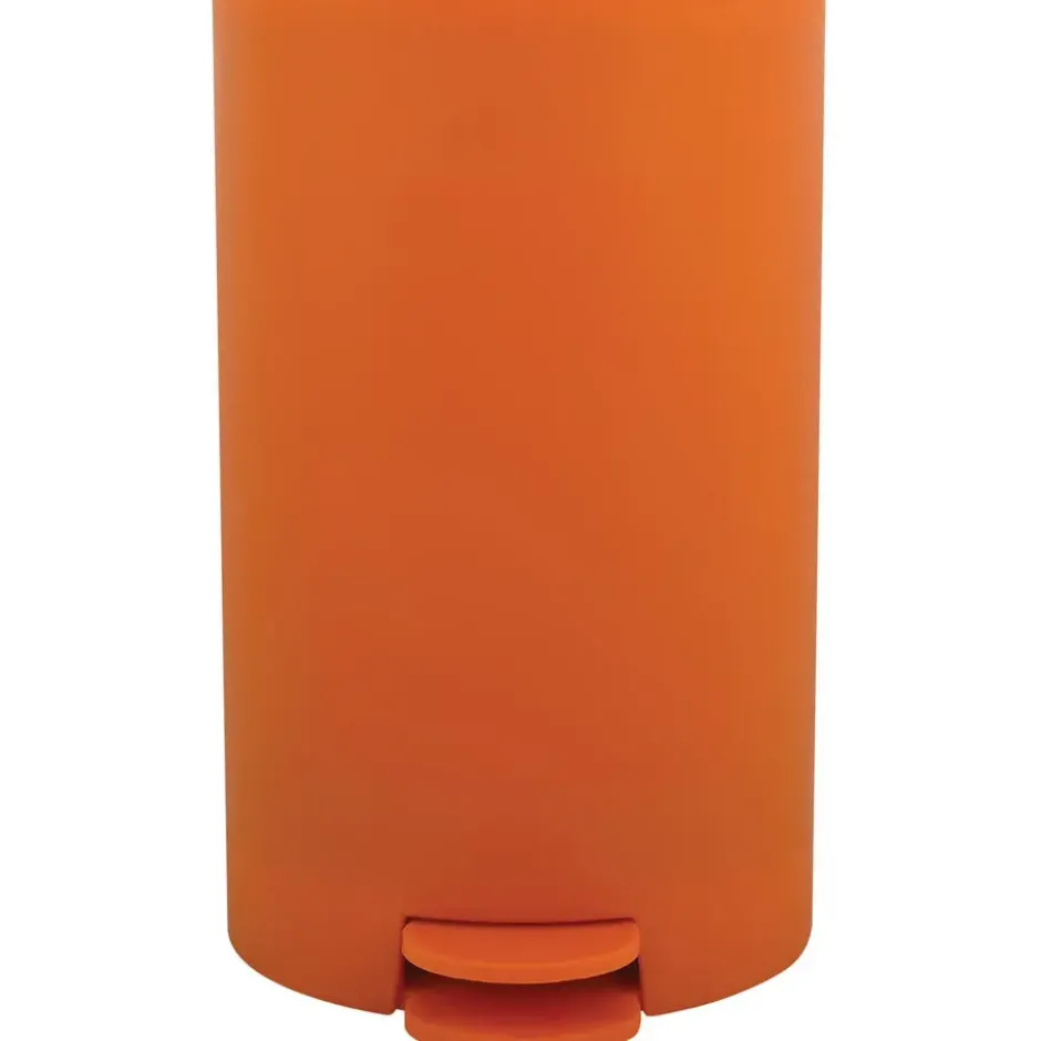 MSV kleine badkamer/toilet pedaalemmer - oranje - 3L - 15 x 27cm