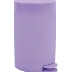 MSV kleine Pedaalemmer - kunststof - lila paars - 3L - 15 x 27 cm