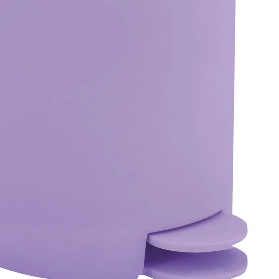 MSV kleine Pedaalemmer - kunststof - lila paars - 3L - 15 x 27 cm