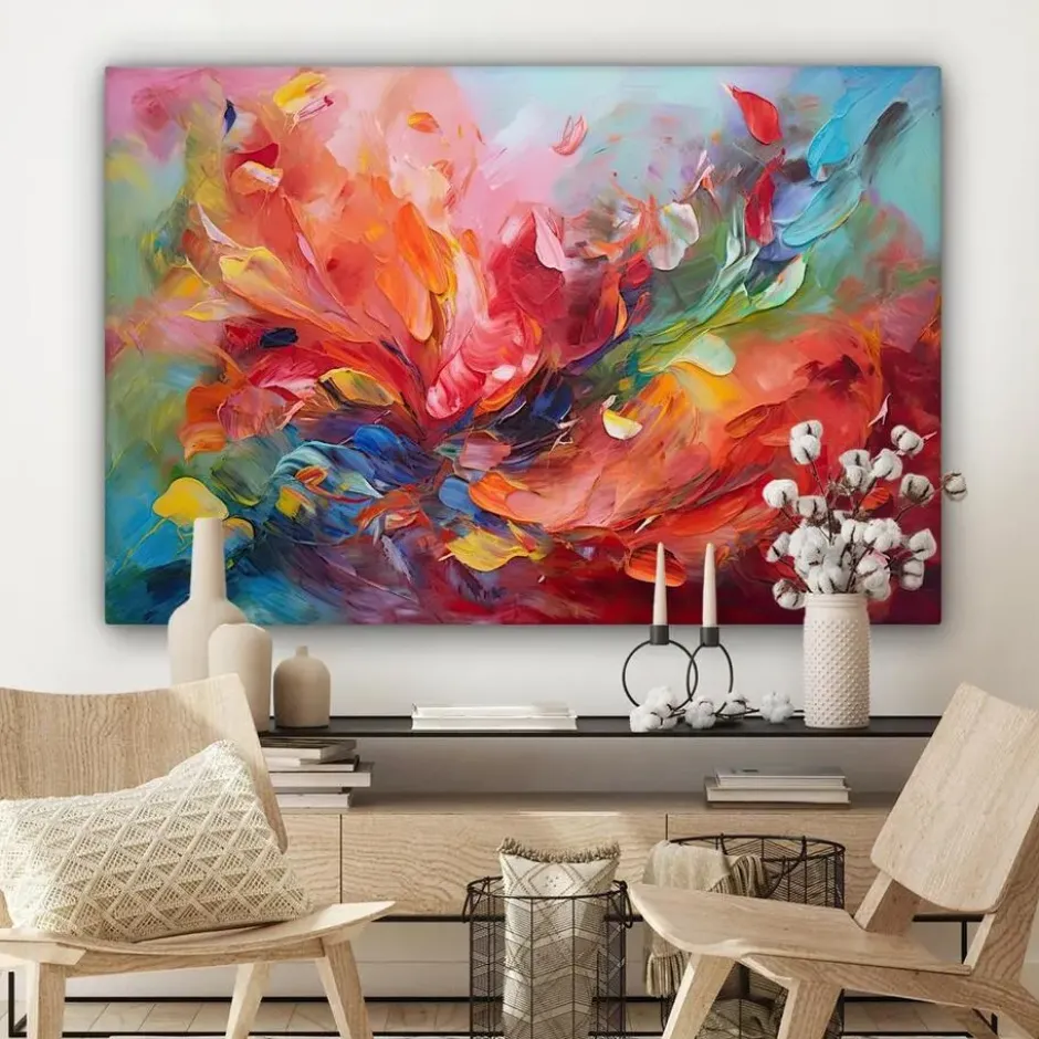 MuchoWow Canvas 120x80cm Flowerfield