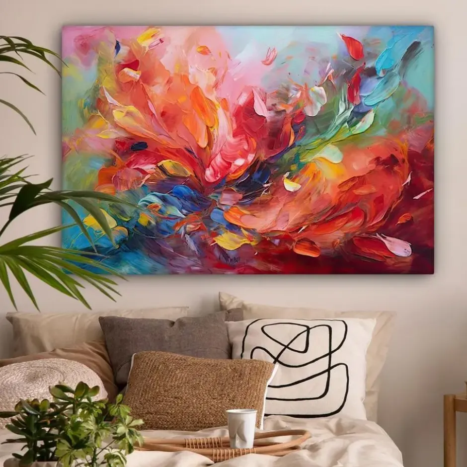 MuchoWow Canvas 120x80cm Flowerfield