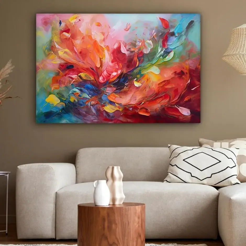 MuchoWow Canvas 120x80cm Flowerfield