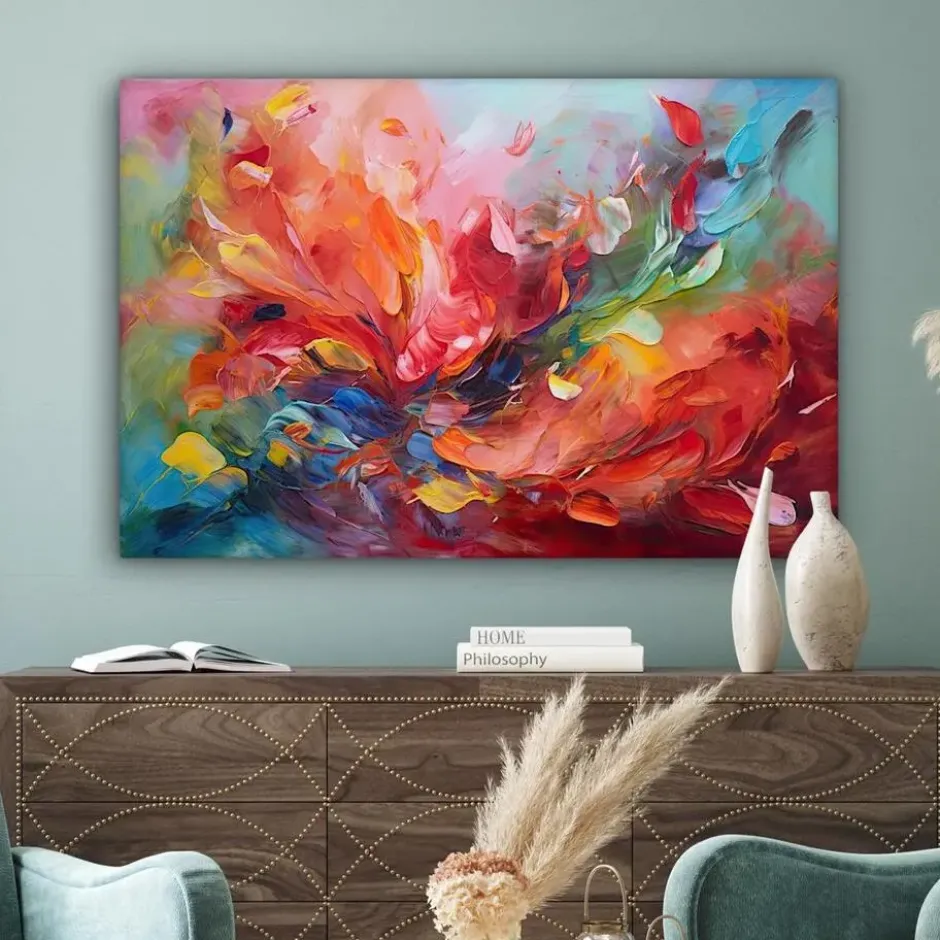 MuchoWow Canvas 120x80cm Flowerfield