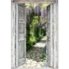 MuchoWow Tuinposter 80x120cm Doorkijk Bos Stenen Lente