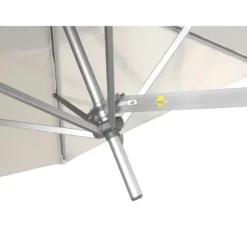 Muurparasol Vierkant - 200x200cm - met muurbevestiging - Ecru - Gebroken wit