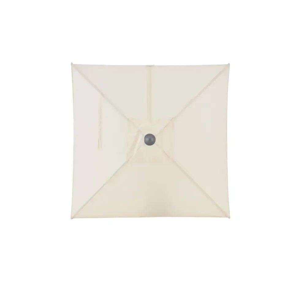 Muurparasol Vierkant - 200x200cm - met muurbevestiging - Ecru - Gebroken wit
