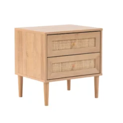 Nachtkastje - Bijzettafel - 39 x 48 x 49 cm - eiken kleur