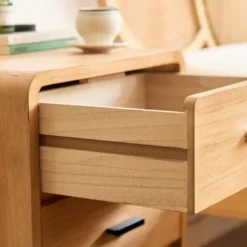 Nachtkastje Ladenkast 3 Laden Natuurlijk Hout