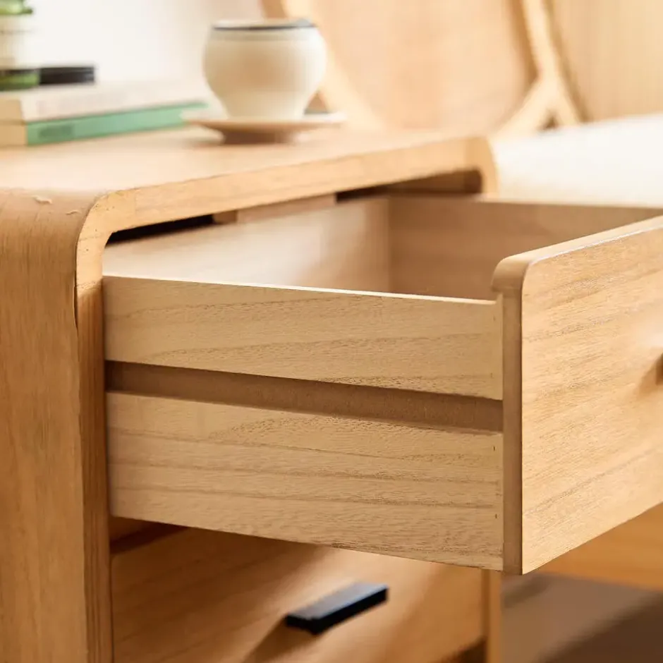 Nachtkastje Ladenkast 3 Laden Natuurlijk Hout